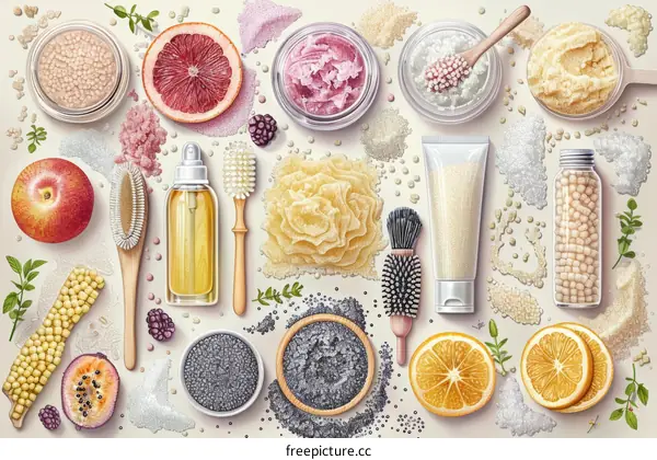 Bath and body products with natural ingredients