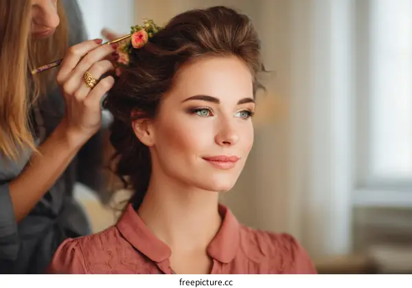 Hair Styling Session with Two Caucasian Women