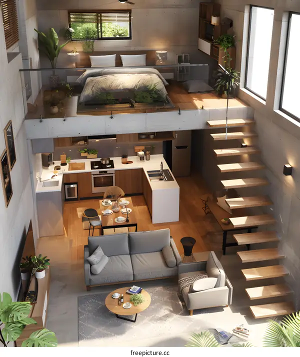 Modern Loft Apartment Interior Design