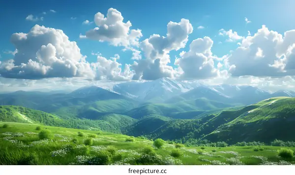 The majestic mountain scenery