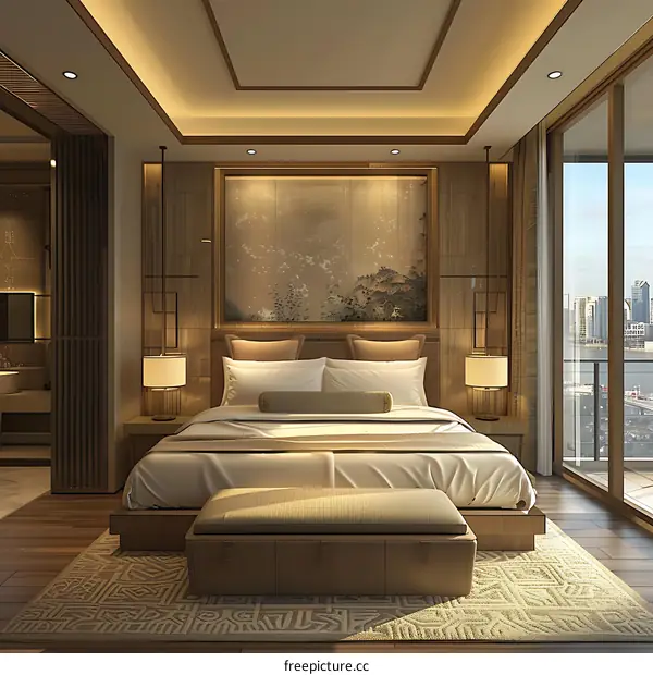 Luxury hotel bedroom