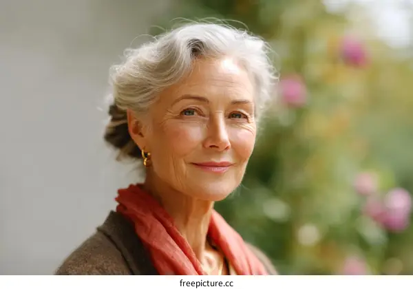 Portrait of a Senior Woman in Nature