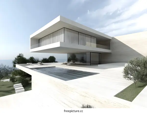 Modern Architecture House with Swimming Pool