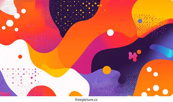 Abstract Colorful Swirls Background Design