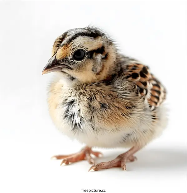 A cute baby quail