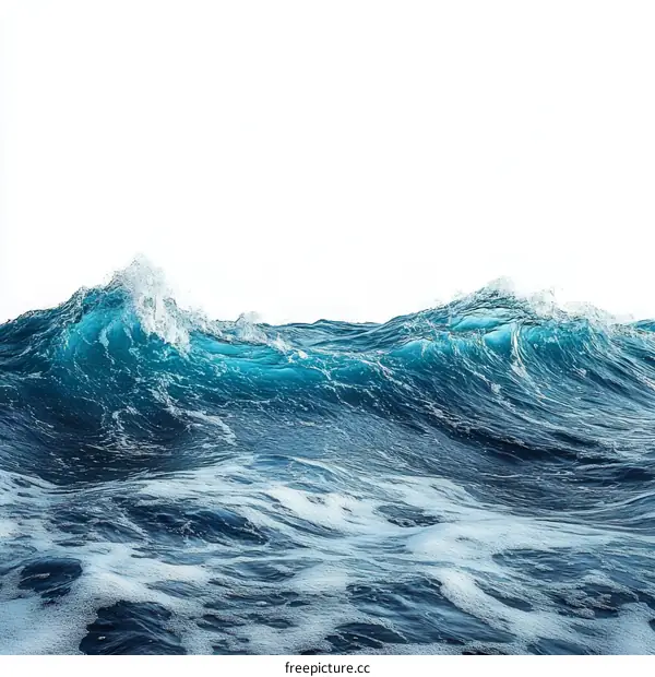 Ocean Waves Crashing on the Shore