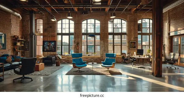 Retro Modern Office Space