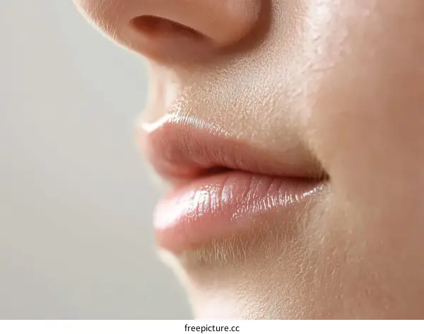 Close Up of Beautiful Lips