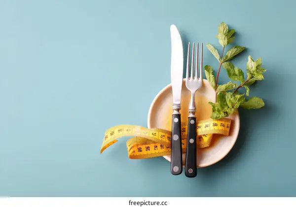 Healthy Eating and Weight Management Concept Image