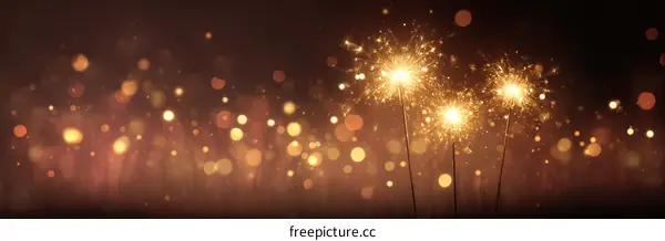 Sparkler Fireworks Night Background
