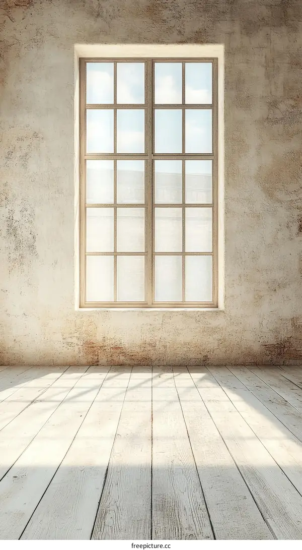Empty Room with a Large Window