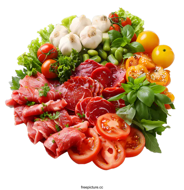 [Transparent Background PNG]Fresh and healthy ingredients