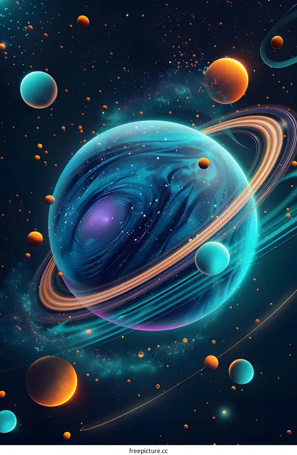 Celestial Tapestry: A Cosmic Dance of Planets and Stars