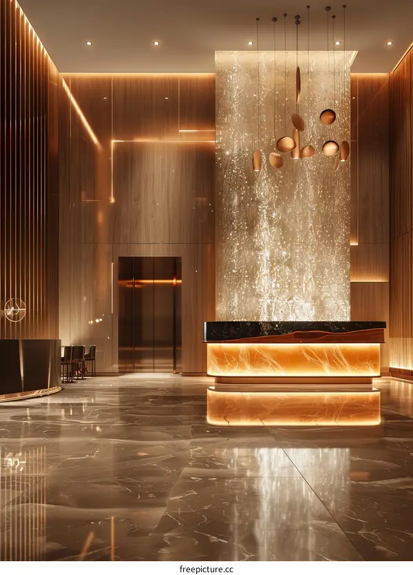 Luxury Modern Hotel Lobby Interior Design