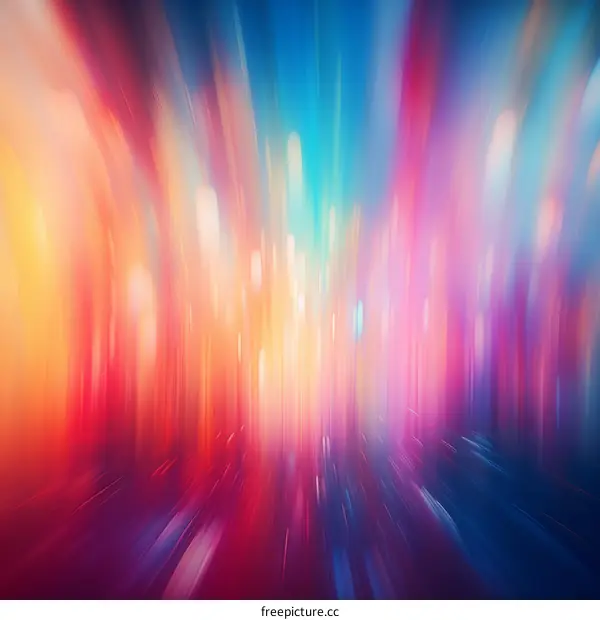 Colorful Light Trails in the City