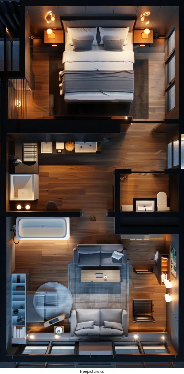 Modern Apartment Floor Plan Design