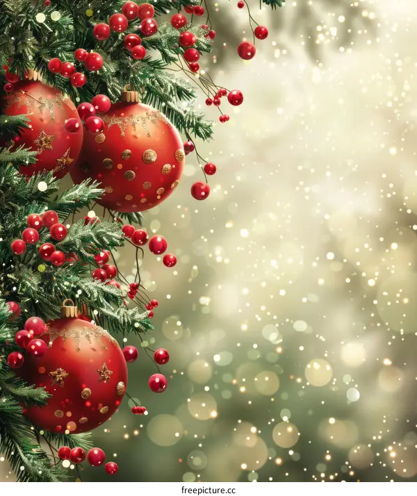 Mesmerizing Christmas Tree Decorations with Red, Green, and Gold Embellishments