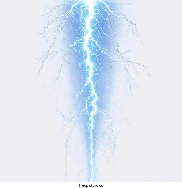 Powerful Lightning Strike Abstract Background Image