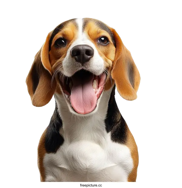 [Transparent Background PNG]Beagle Portrait Close Up