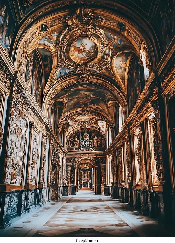 Gold Interior of  A  French Palace