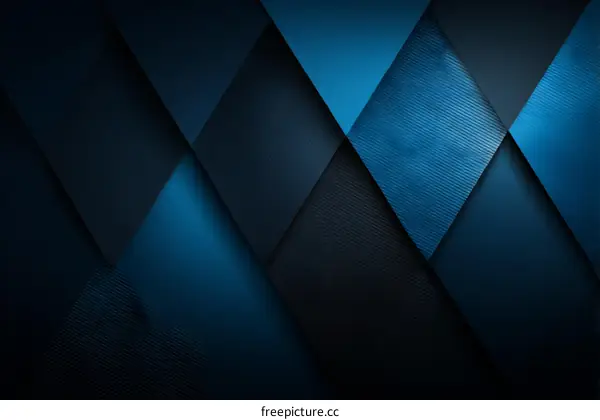 Abstract Geometric Dark Blue Background Design