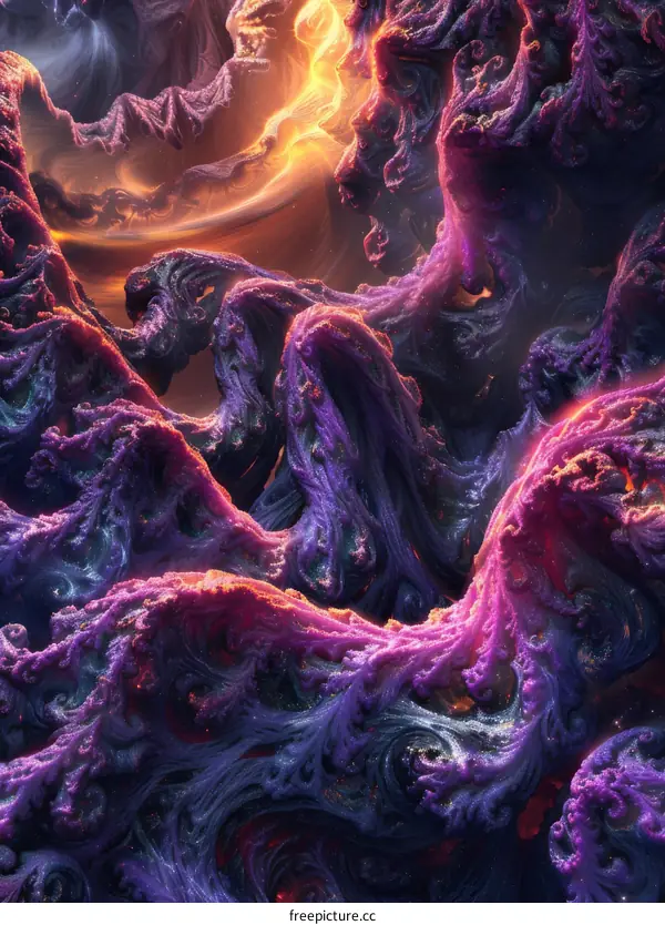 Colorful Organic Forms 3D Render