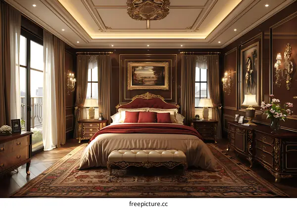 European-style bedroom
