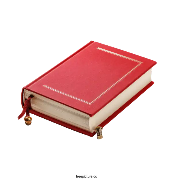 [Transparent Background PNG]Classic Red Hardback Book