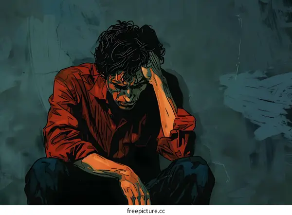 Man in Despair, Illustration