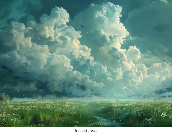 Mesmerizing River Meandering Through Picturesque Mountain Valley