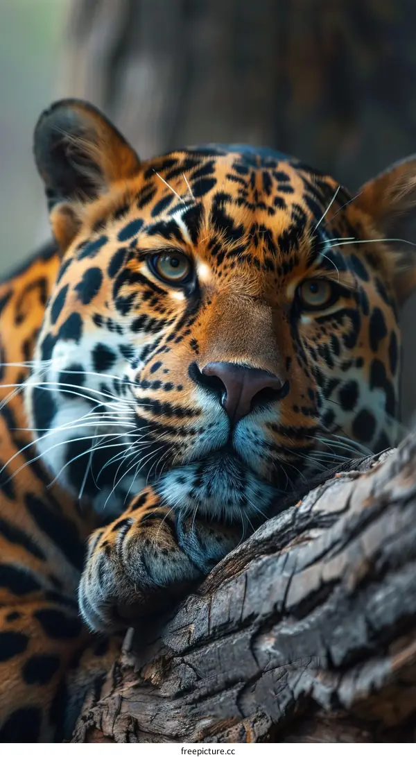 Striking Jaguar in the Untamed Wild