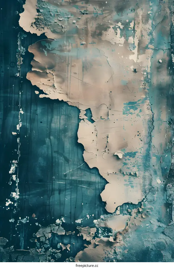 Old Wall Texture With Peeling Paint