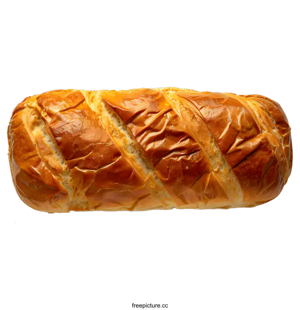 [Transparent Background PNG]Freshly Baked Loaf of Bread on White Background