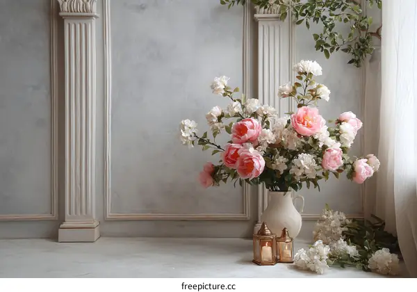 Elegant Floral Arrangement in a Classic Setting