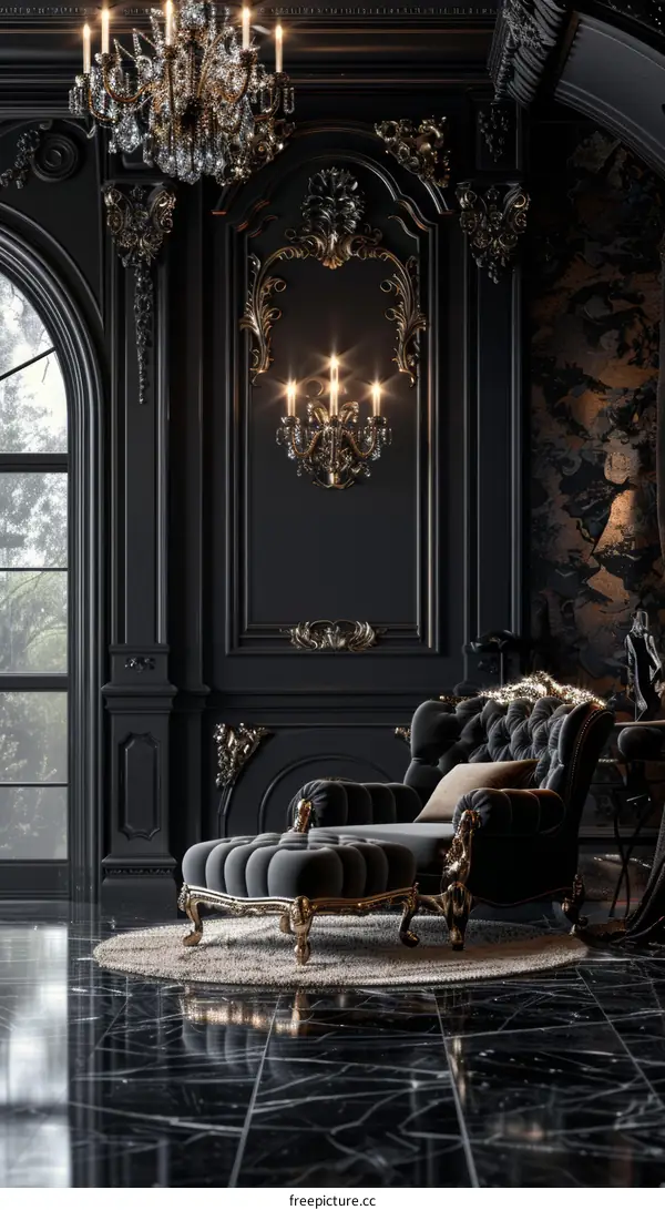 Dark Luxurious Interior Design