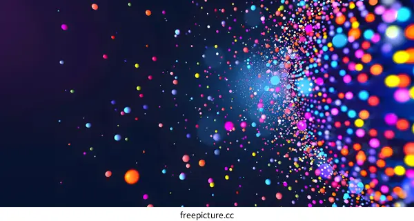 Abstract Colorful Sphere Background