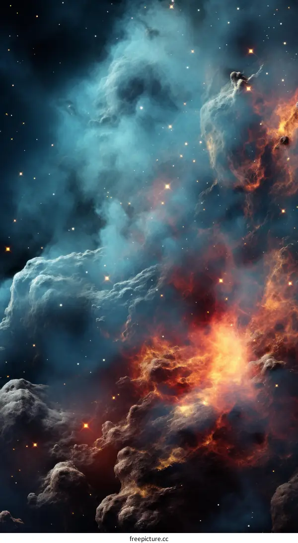 Interstellar Space Travel Through a Nebula