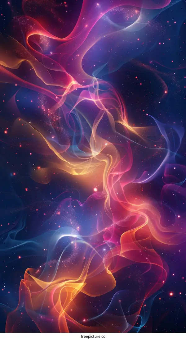 Abstract Colorful Smoke Background