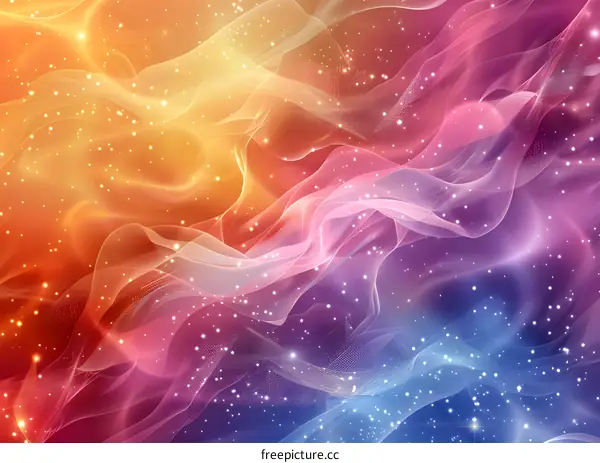 Colorful Abstract Wavy Gradient Backdrop