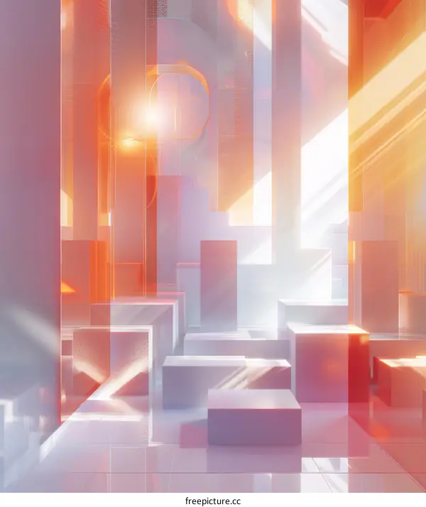 Surreal Geometric Art in 3D