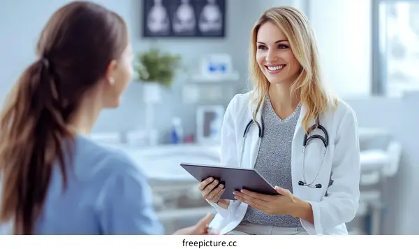 Medical Consultation Between Doctor and Patient