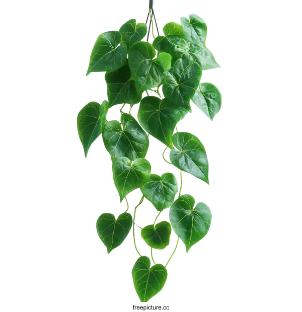 [Transparent Background PNG]Hanging Heart-Shaped Leaf Plant