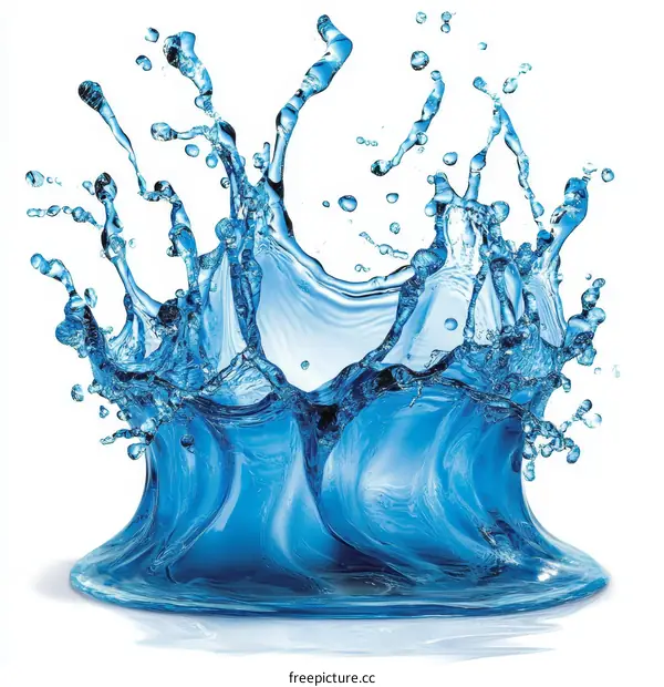 Water Splashing in a Beautiful Design