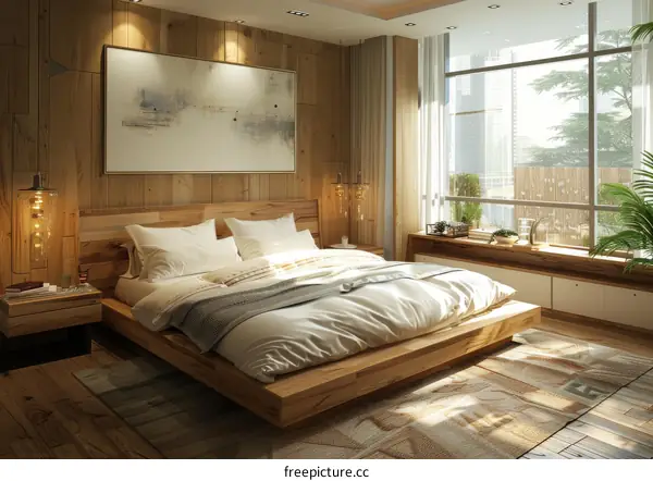 Modern Wooden Bedroom Interior Design