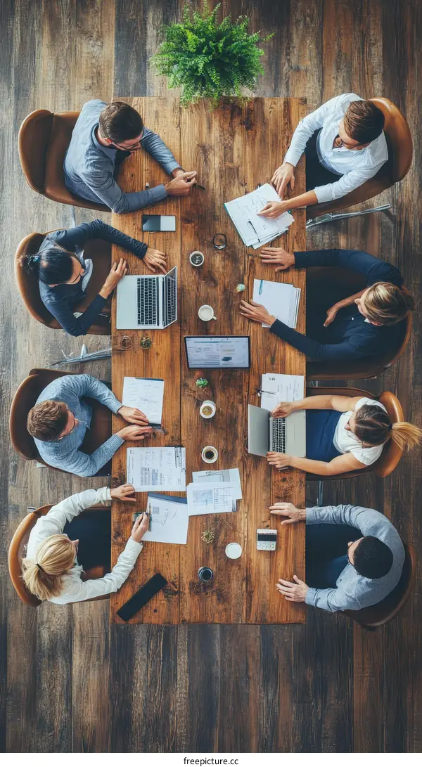 Business meeting in a modern office