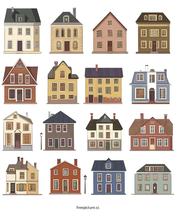 Collection of Different House Styles