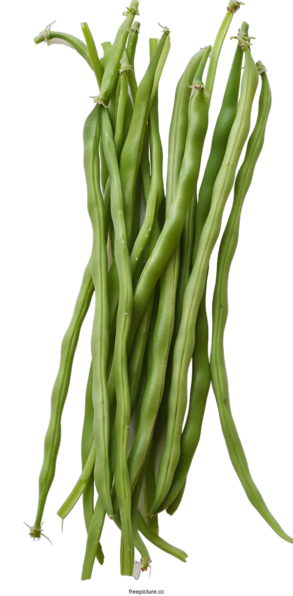 [Transparent Background PNG]Green Beans on a White Background