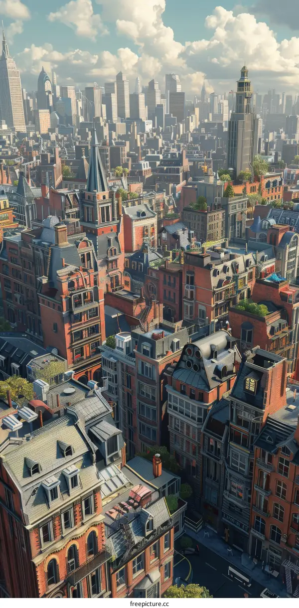 A Bustling Metropolis from Above