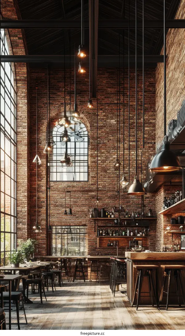 Industrial Style Restaurant Interior Design