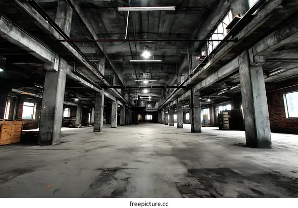 Abandoned Industrial Factory Interior